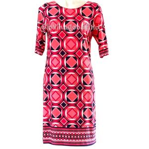 Madison Leigh Geometric Sheath Dress EUC sz 10